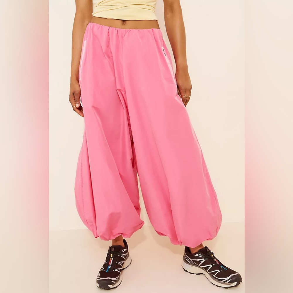 Maeve x Anthropologie Pink 90’s Bubble-Leg High-Rise Harem Pants sz M - Picture 2 of 9